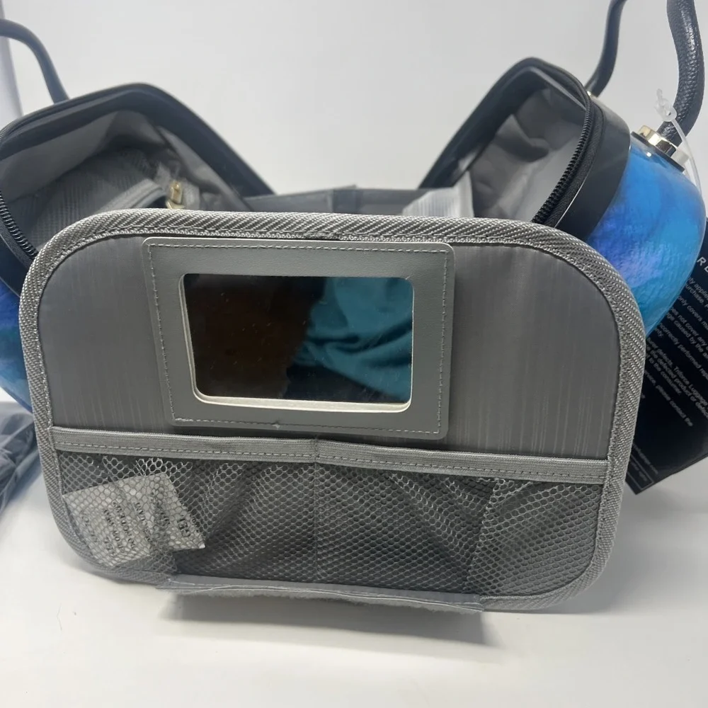 Triforce Hardside Beauty Case w/ Removable Interior Blue Watercolor NWT W/strap